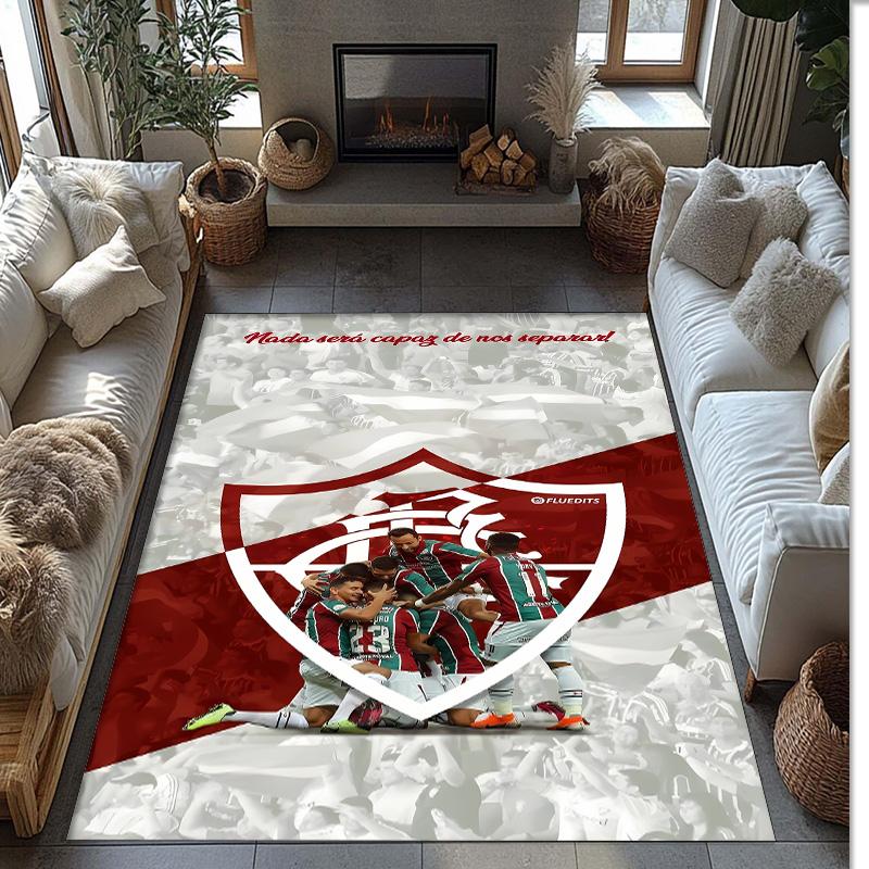 Fluminense fc Printed Flannel Area Rug Non Slip Soft Polyester Floor Carpet Indoor Decor Mat for Bedroom Living Room Sofa