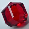Cube AAA++ Cut Huge Size Lab-Created Red Ruby 47.05 Ct Loose Gemstone CERTIFIED S-810