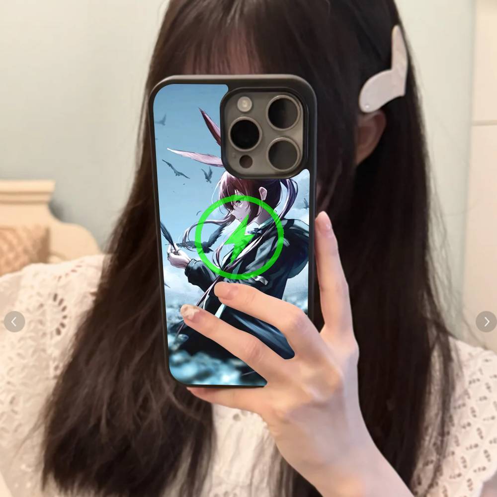 Чехол для телефона Magsafe с магнитом, игровая тематика Arknights Amiya, для iPhone 17 Air 16 Pro Max 15 14 13 12 11, защитная крышка