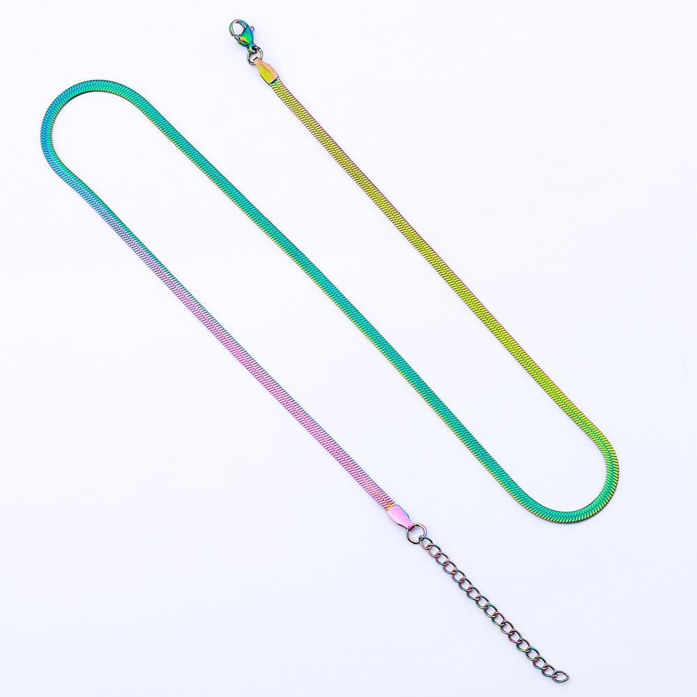 Простое и стильное хип-хоп ожерелье из титановой стали, персонализированное трендовое ожерелье из нержавеющей стали с лезвием, цепочка поставок