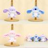 Adorable Stitch Plush Keychain Purple Cute 12cm Short Plush Toy For Bags