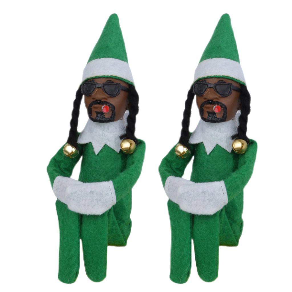 1/2pcs Snoop On A Stoop Christmas Elf Doll 2025 Christmas Decorations Festive Atmosphere Doll Ornament New Year Xmas Gift