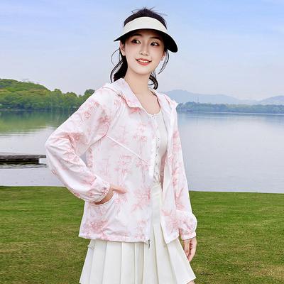 Модная солнцезащитная одежда женская летняя новая цветная солнцезащитная рубашка дышащая уличная солнцезащитная одежда прохладная легкая куртка