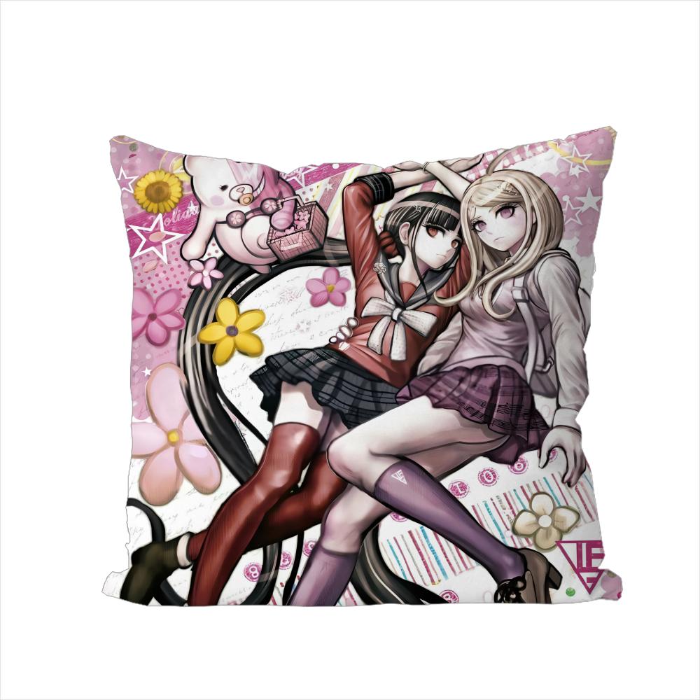 Наволочка Danganronpa Для Авто Дивана Декоративная Домашняя Двусторонняя Печать Плюшевая Квадратная Подушка Декоративная Наволочка