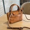 Casual Versatile Women Handbag Genuine Leather Simple Solid Color Natural Soft Cowhide Shoulder Bags