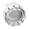 Downspout Adapter Plastic Drain Adapter Replacement Downpipe Converter Connector with Screws White