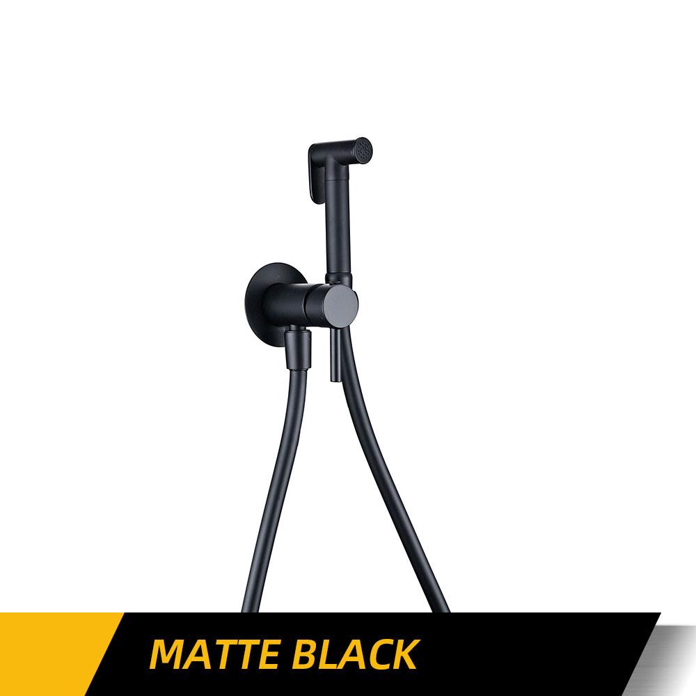 Комплект хромированного распылителя для унитаза и биде с резиновым шлангом 1,2 дюйма, настенный смеситель для горячей и холодной воды, кран для биде, ручной очиститель для туалета