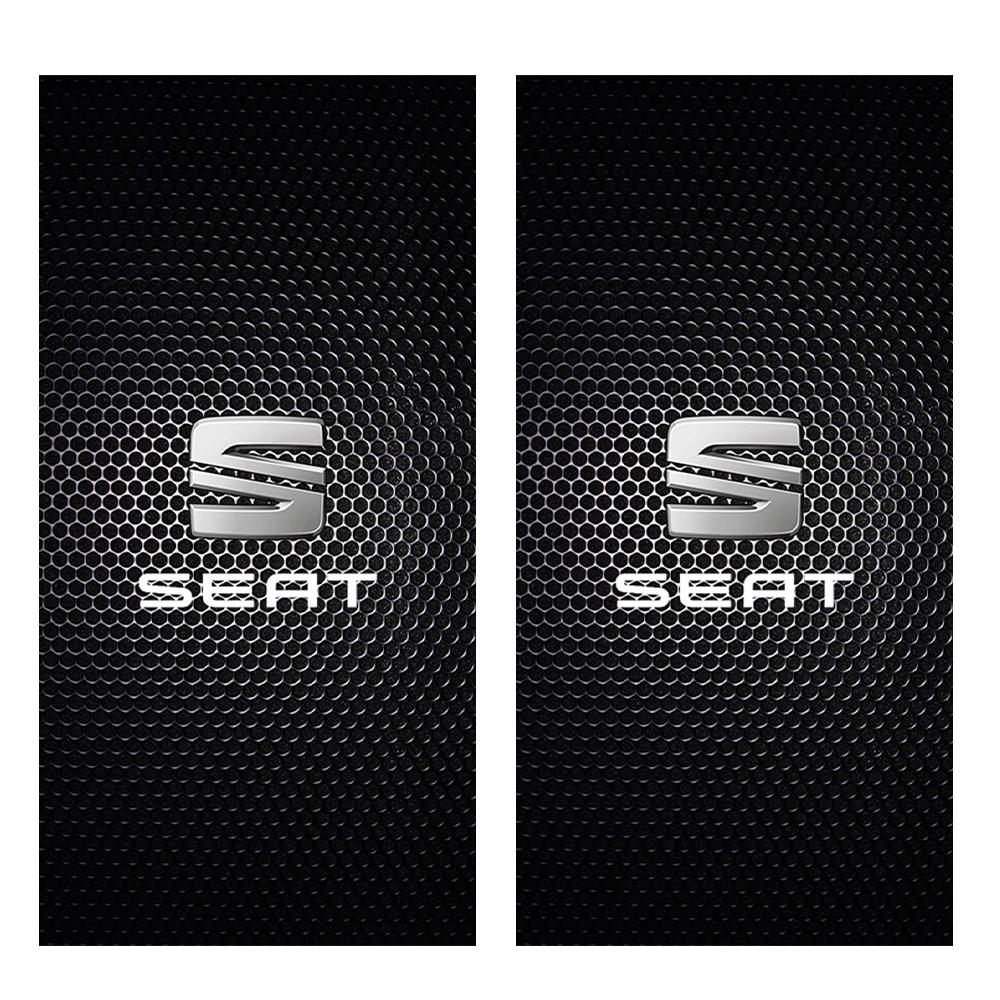 lcdf1 2Pcs Car B-pillar Stickers Auto Center Column Decoration Decal For Seat Leon FR Cupra Ibiza Altea Formula Racing Alhambra Toledo