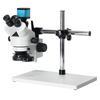 Микроскоп с двойным объективом с непрерывным зумом 7-45X для обслуживания мобильных телефонов, пайки печатных плат