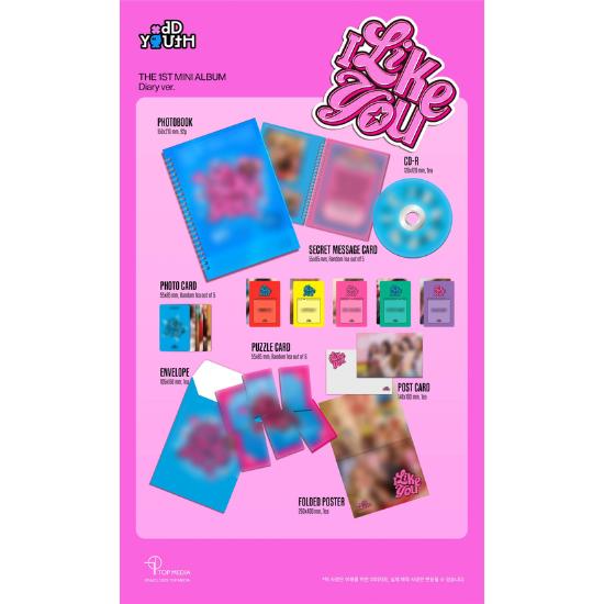 Дневник Версия ODD YOUTH 1-й мини-альбом I LIKE YOU