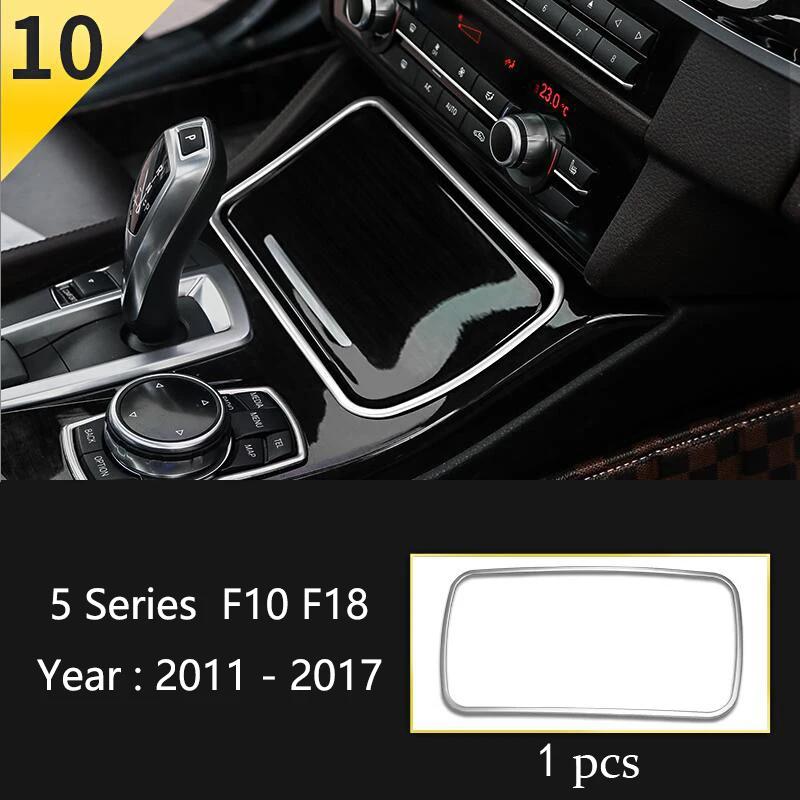 Matte Car Interior Audio Speaker Car Door Loudspeaker Trim Cover Sticker Accessories For BMW 5 Series F10 F11 F18 Car Styling
