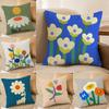 Simple Home Flower Pattern Pillow Case Printing Pillowcase Living Room Sofa Cushion Cover Bedroom Room Decor