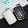 Чехол для дистанционного ключа из ТПУ с 2 кнопками для Toyota Auris Camry RAV4 Avalon Yaris Verso 2012 2013 2014 2015 2016 2017 2018