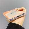 Роскошный ночник Светящийся прозрачный чехол для iPhone 16 15 14 13 12 11 Pro Max Plus Флуоресцентная рамка Мягкий ТПУ бампер
