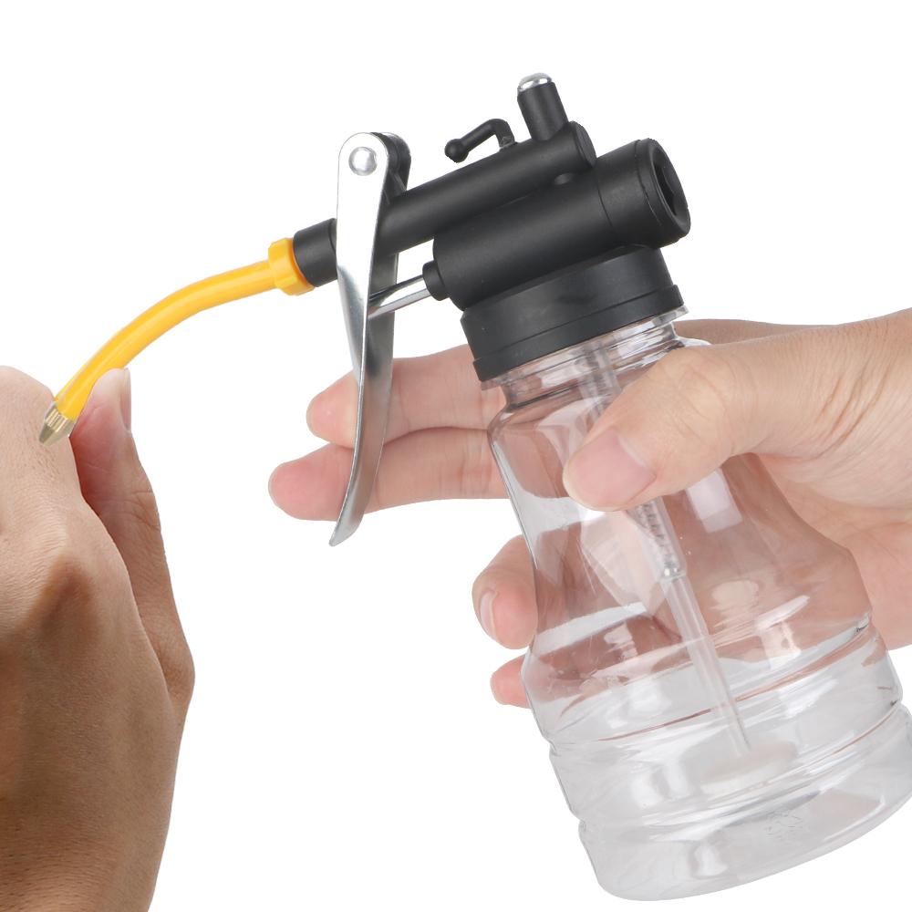 Пластиковые 250 мл ручные инструменты, смазочные банки для масляного насоса, прозрачная масляная банка, масленка высокого давления, гибкий пистолет для смазки