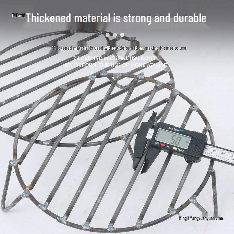 Ручная сварка Двухслойная Основа для Дровяной Печи с Арматурой и Кронштейном для Костровища