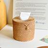 Декоративная имитация плетеной коробки для салфеток Винтажный диспенсер для туалетной бумаги Держатель для бумажных салфеток Ванная комната