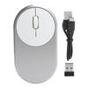 Wireless Rechargeable Bluetooth Optical USB Mouse for Desktop Laptop PC Computer 2.4Ghz (Silver)