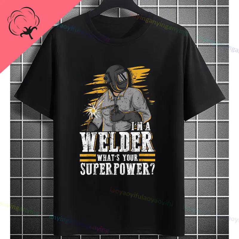 Funny My Thoughts Are Dirty But My Welds Are Clean Slogan Graphic Printed Tshirt Casual Shortsleev Pure Cotton Humor Style Tee