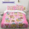 Tony Tony Chopper Pattern Bedding Quilt Set Quilt Cover Pillowcase Home Birthday Gift(1 * duvet cover + 2 * pillowcase, without core)