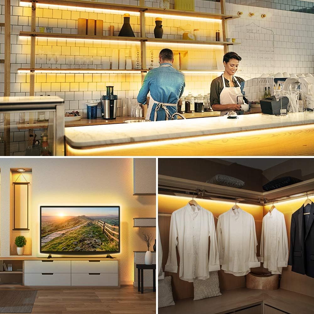 Светодиодные ленты постоянного тока 5 В USB 2835, светодиодная лента теплого белого цвета, фоновая подсветка телевизора, лампа для домашнего декора, 1-5 м, светодиодная гирлянда