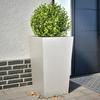 VidaXL Planters 2 Pcs 45x45x75 Cm Stainless Steel, Outdoor Planter, Flower Box, Garden Box, Planter 851103