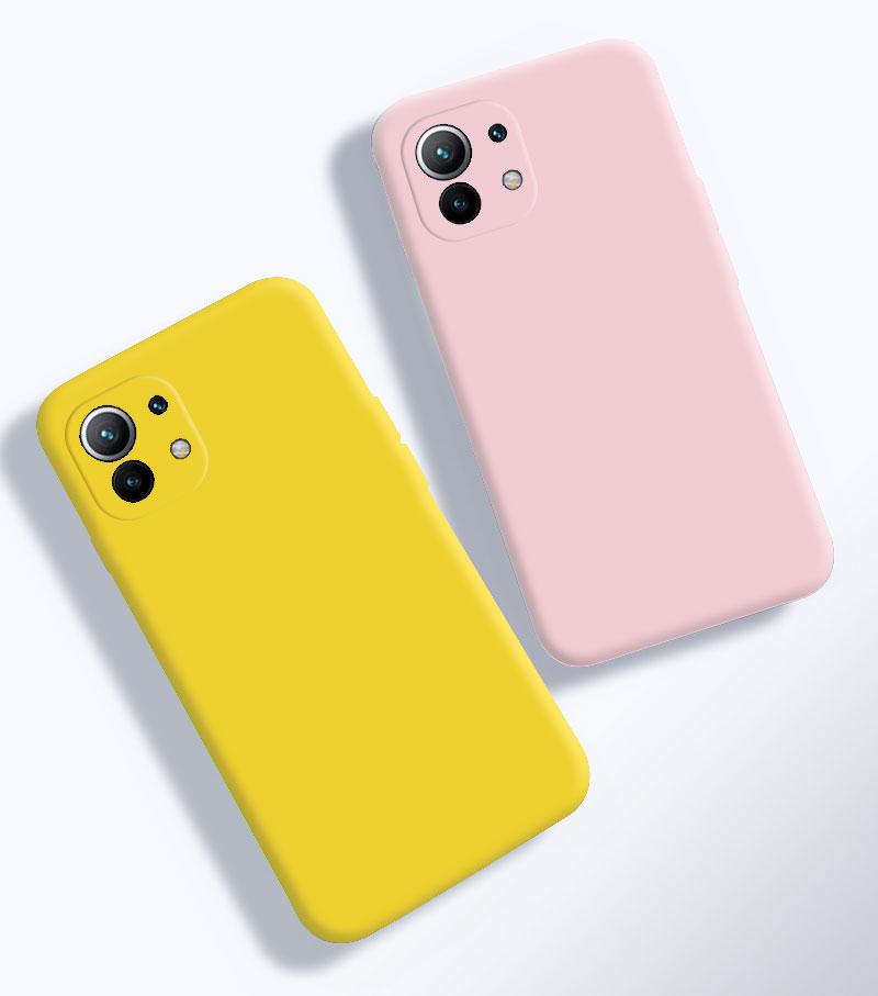 Жидкий силиконовый чехол для телефона Xiaomi Mi11 lite NE Mi 11 12 13 lite 11T 12T 13T Pro 5G Мягкие противоударные чехлы