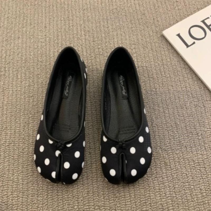 Women Ballet Flats 2026 Spring Summer PU Leather Footwear French Vintage Single Shoes Fashion Lightweight Non-slip Casual Shoes