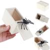 Funny Wooden Spider Box Hidden In Case Joke Gag Toy Halloween Gift