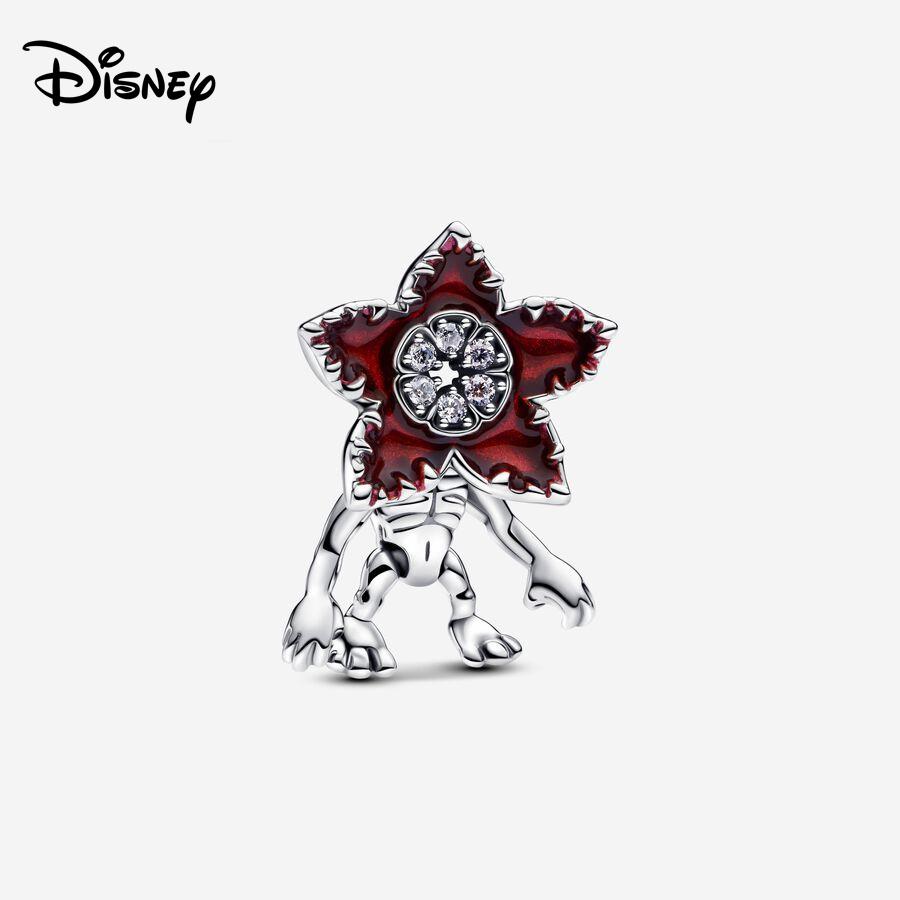 Disney 925 Silver Minnie Strawberry Bear Charms Beads Fits 3mm Original Bracelet Necklace Womens DIY Fine Jewelry Gifts