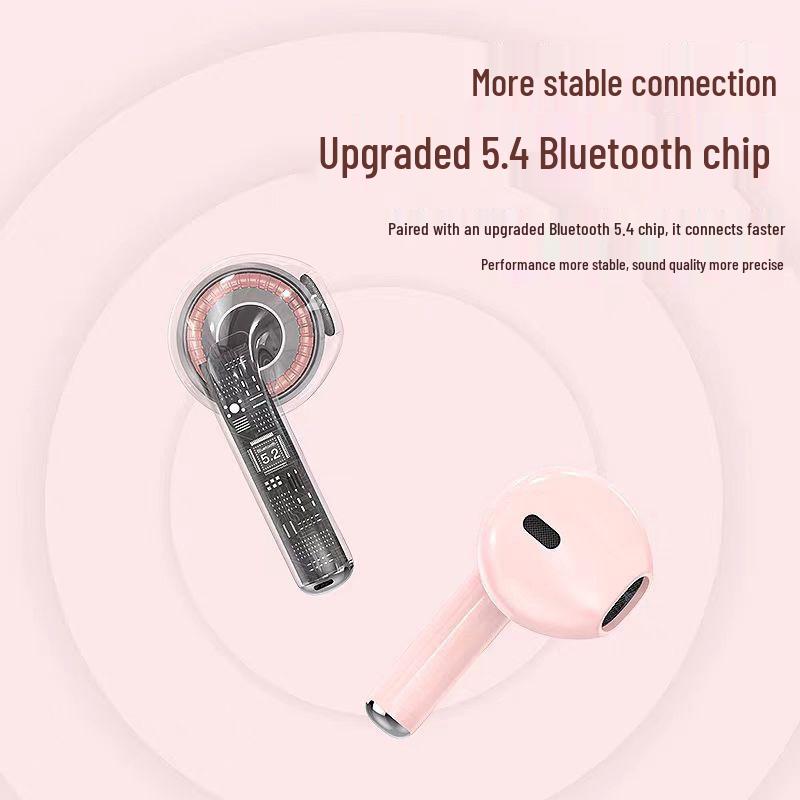 Беспроводные Bluetooth-наушники в макаронных цветах: Мини-вкладыши с шумоподавлением и долгим временем работы