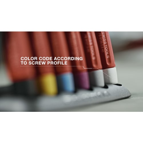 PB SWISS TOOLS 4-Piece SwissGrip Precision Flathead and Phillips Screwdriver Set In Paper Box, 8620.CBB