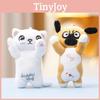 Toy Plush Cat Dog Plush Keychains Pp Cotton Stuffed Plush Toy Bag Doll Hanging