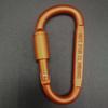 Outdoor Aluminum D Shape Locking Carabiner Keychain Backpack Clip Rope Hook for Camping Hiking Gear Accessories
