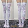 Japanese Two-dimensional Animation Women Stockings 3D Printing Personality Creative Thigh High Socks Kawaii Sexy Party Stocking