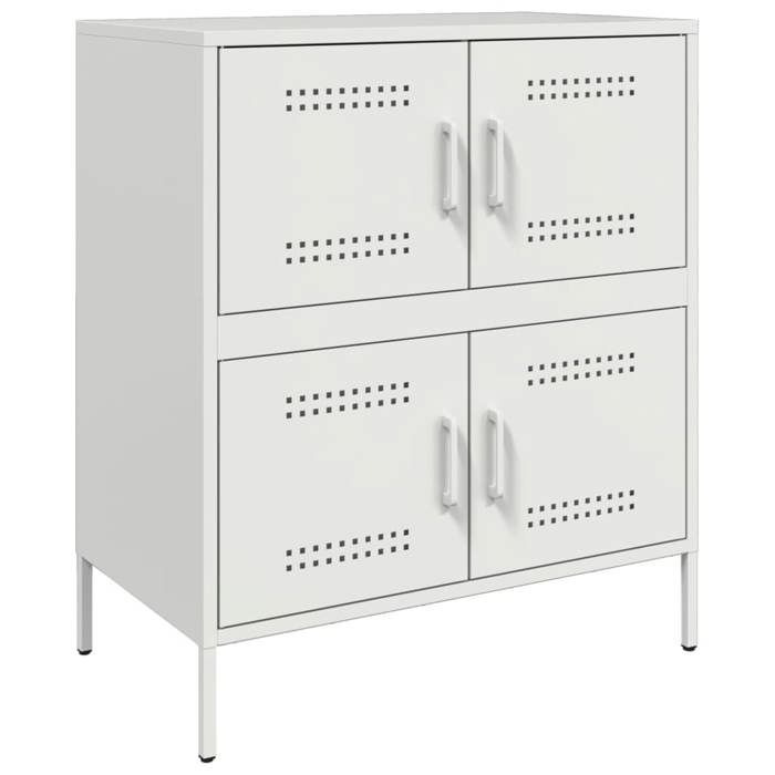 VidaXL Buffet blanc 68x39x79 cm acier, armoire, placard, buffet haut, armoire latérale, armoire de rangement, organisateur 842957