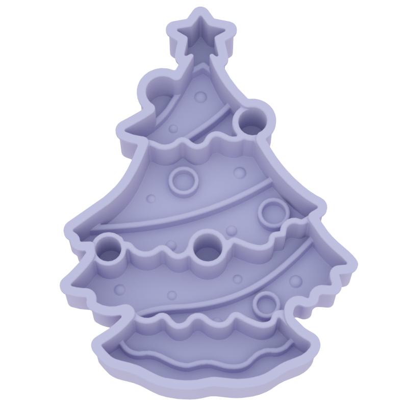 Christmas Theme Slow Feeder Dog Bowls Christmas Tree Pet Bowls Silicone Pet Food Feeders Dog Puzzle Lick Mat for Christmas