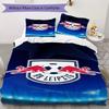 RB Leipzig Pattern Bedding,Quilt Set Quilt Cover Pillowcase Home Birthday Gift(1 * duvet cover + 2 * pillowcase, without core)_lx