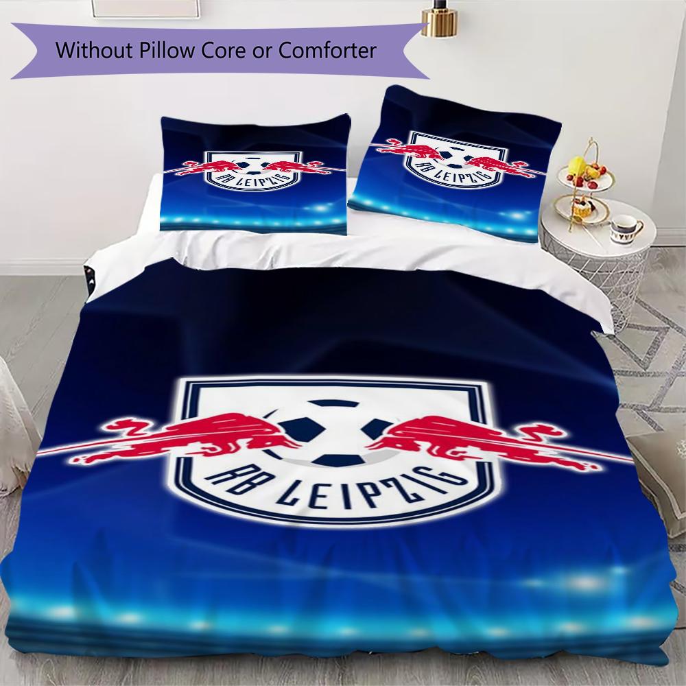 RB Leipzig Pattern Bedding,Quilt Set Quilt Cover Pillowcase Home Birthday Gift(1 * duvet cover + 2 * pillowcase, without core)_lx