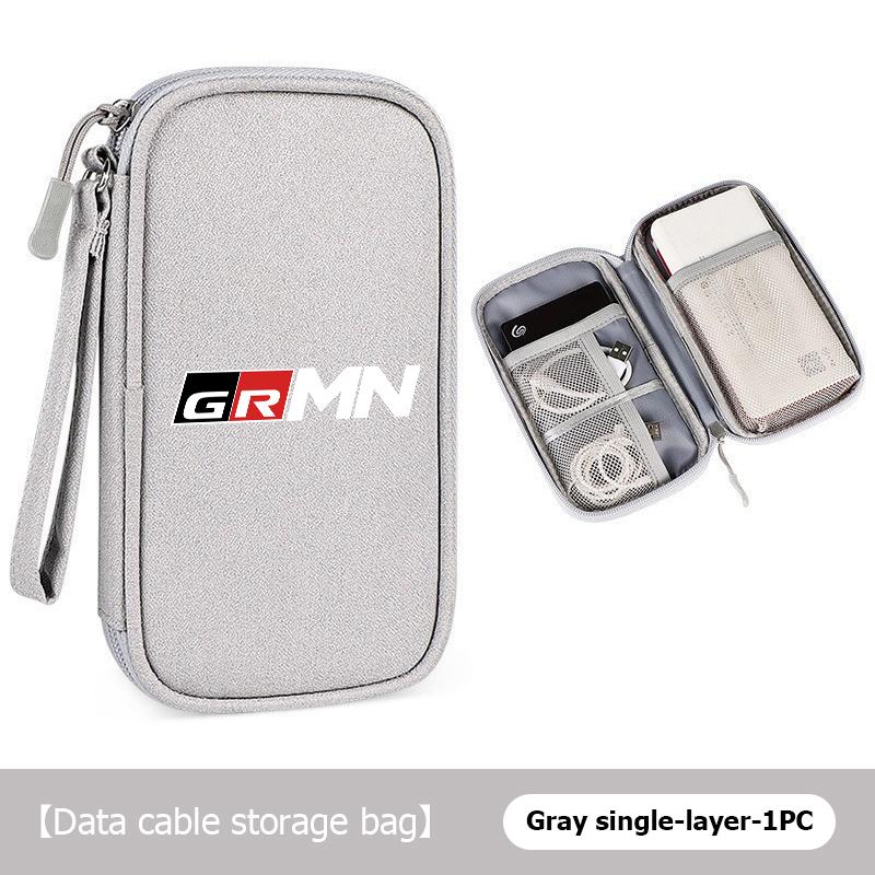 For S5 Data Cable Storage Bag Travel Portable Digital Accessories Organizer Bag Camry Highlander C-HR Hilux Vios Rav4 Prius JH5