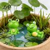 Набор whimsical садовых лягушек на колышках, водостойкая смола, миниатюрные украшения, милые фигурки, декор для суккулентов, украшение для горшков, комнатные растения, микро