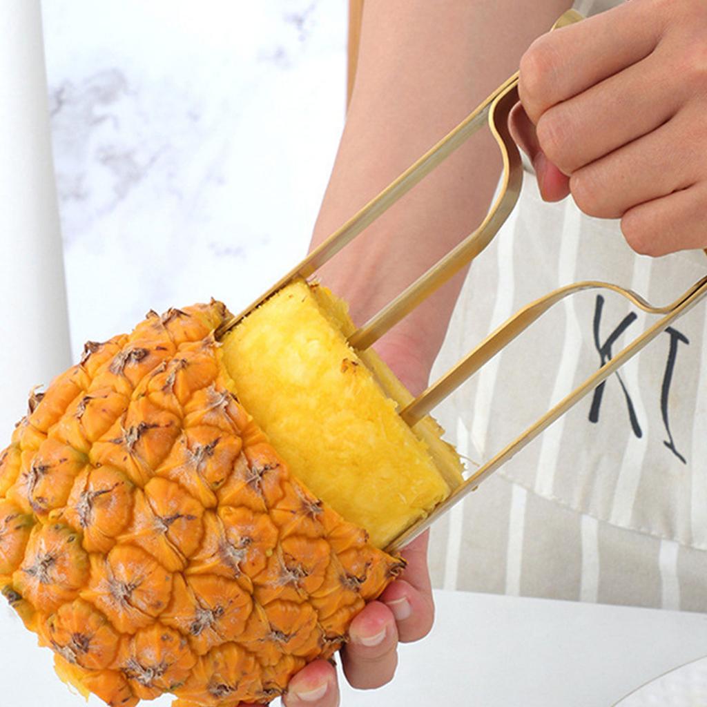 Stainless Steel Pineapple Peeler Corer Cutter Tool Portable Fruit Slicer Kitchen Tool Quick Pineapple Meat Picker