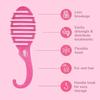 Wet Brush Распутывающая щетка для душа Глиттер Розовый 1 шт. (х 1)