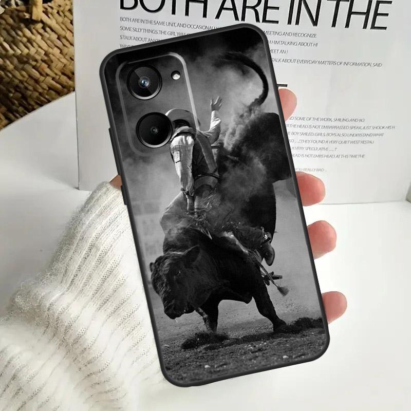 Extreme Sport Rodeo Cowboy For Realme 12 Pro Plus 11 10 9 C67 C55 C53 C35 C33 C30 C25s C21Y C15 GT3 GT5 GT Neo 5 Case