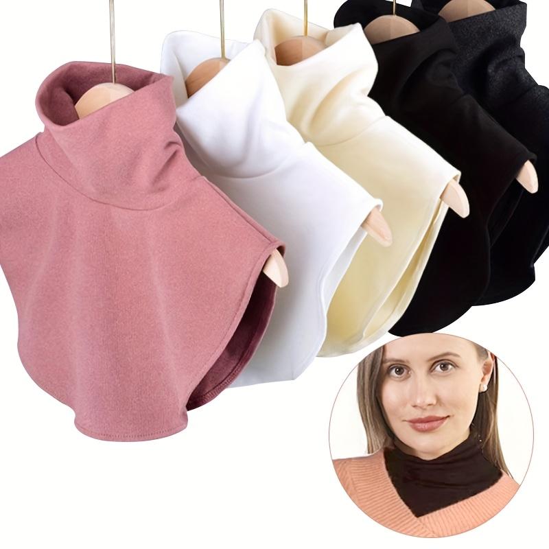 Unisex's Solid Color High Neck Detachable Collar Decorative Collar Warm Cervical Protection for Autumn and Winter