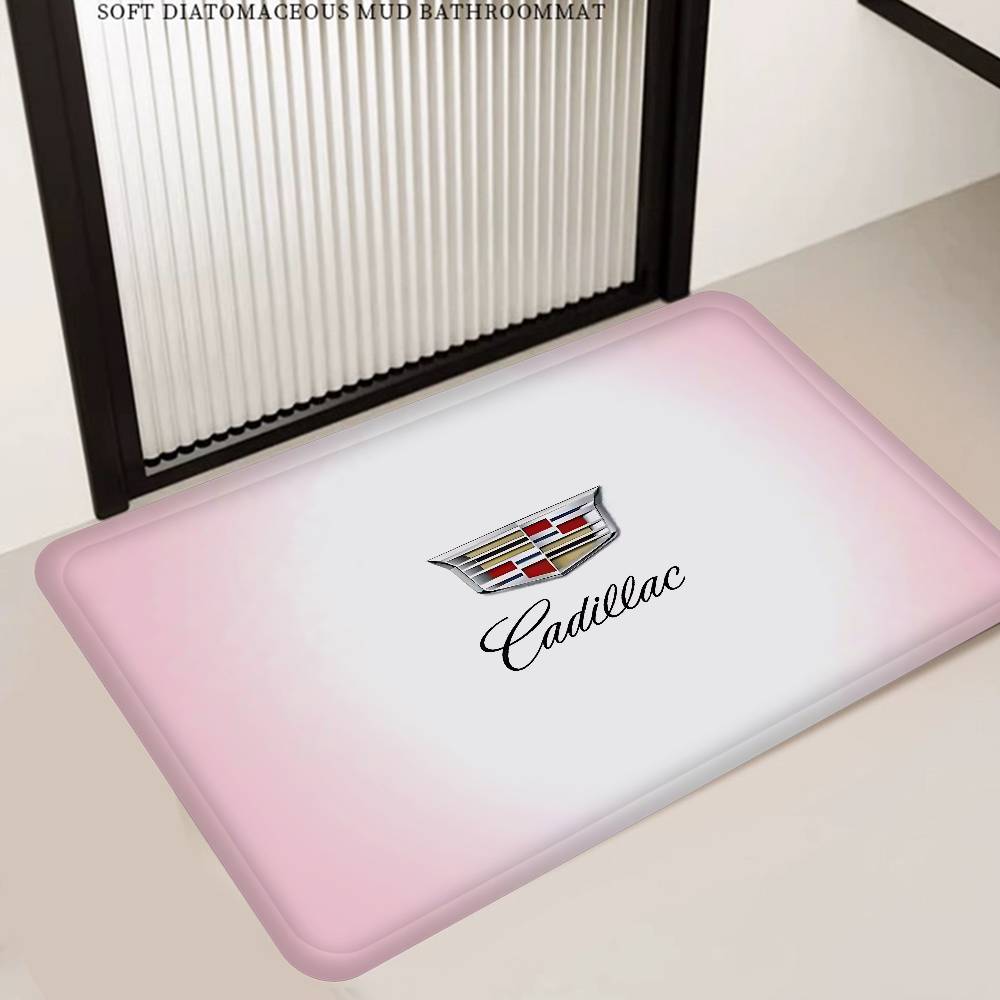 AABKH1 C-Cadillac Car Door Mat Washable Non-Slip Living Room Sofa Chairs Area Mat Kitchen Doormat Area Rug