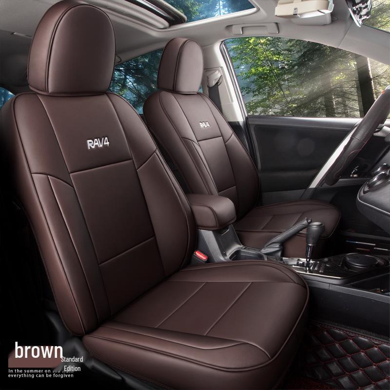 Спортивный чехол на сиденье из натуральной кожи NT для Toyota RAV4 - Подходит для любого сезона