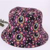 Graffiti Double Sided Fisherman Hat Street Fashion Printed Flowerpot Hat Outdoor Outing Student Bucket Hat