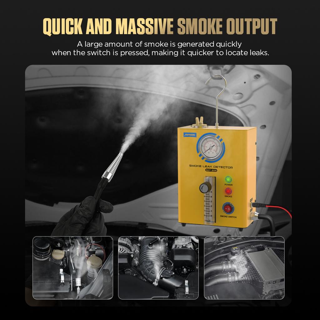 AUTOOL SDT203 Новый автомобильный детектор дыма, анализатор утечки вакуума EVAP, выхлопная труба охлаждения, топливный бак для мотоцикла/грузовика/автомобиля