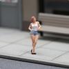 1:Женская фигурка масштаба 1/64, материал: смола, ручная роспись, высокая детализация, мускулистая